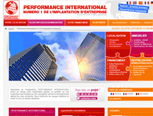 Tablet Screenshot of performance-international.com